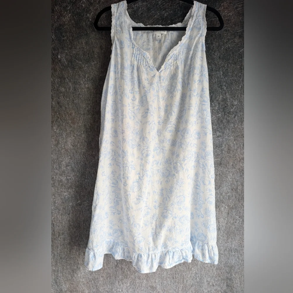 Miss Elaine Cottagecore Cotton Nightgown - Picture 1 of 3